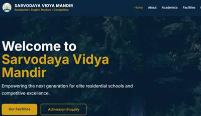 Scalable EdTech Website built by VYOMARC